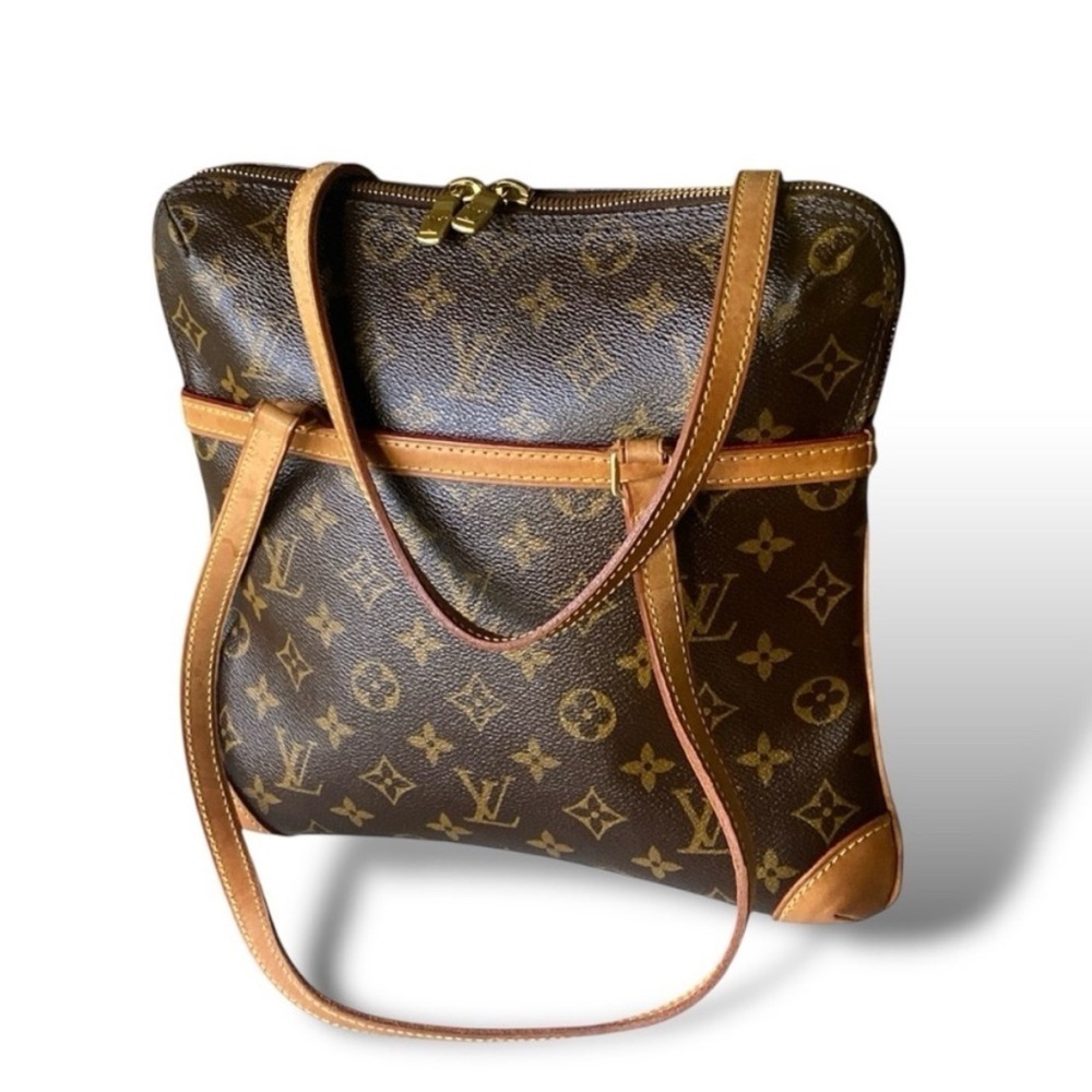 Vintage Louis Vuitton Coussin GM Shoulder Bag Monogram Canvas Brown Luxury